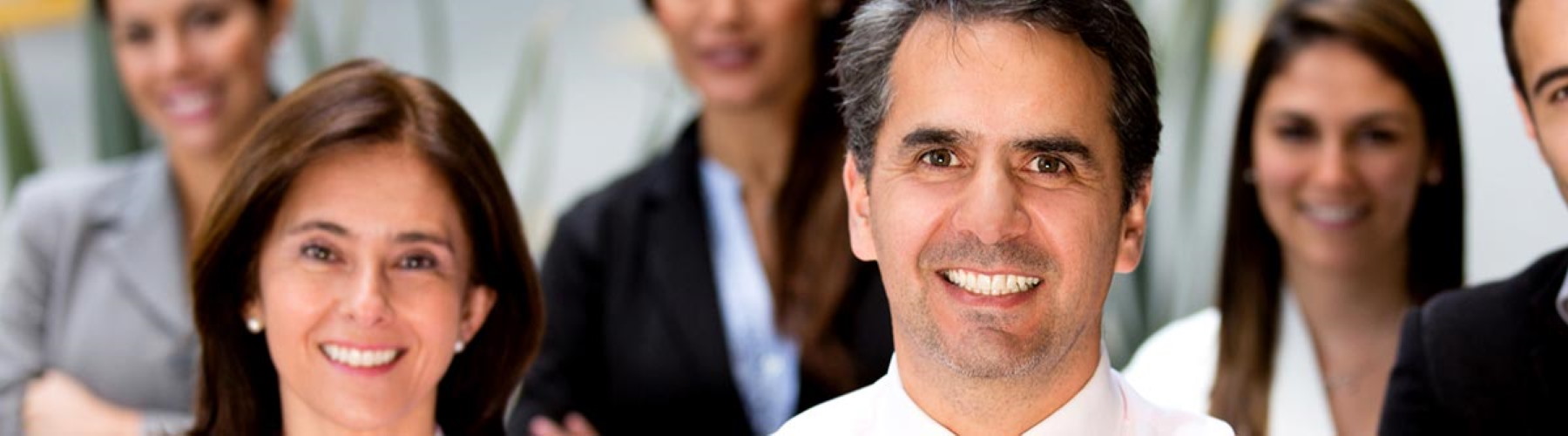 Business insurance represented by business people in board room