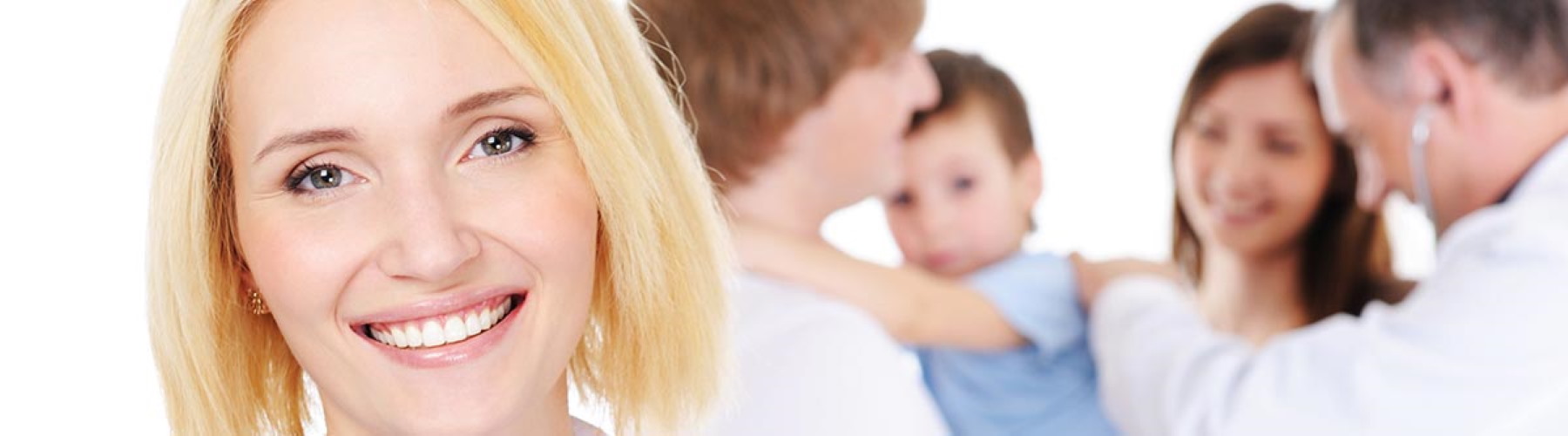 Health insurance represented by doctor and nurse